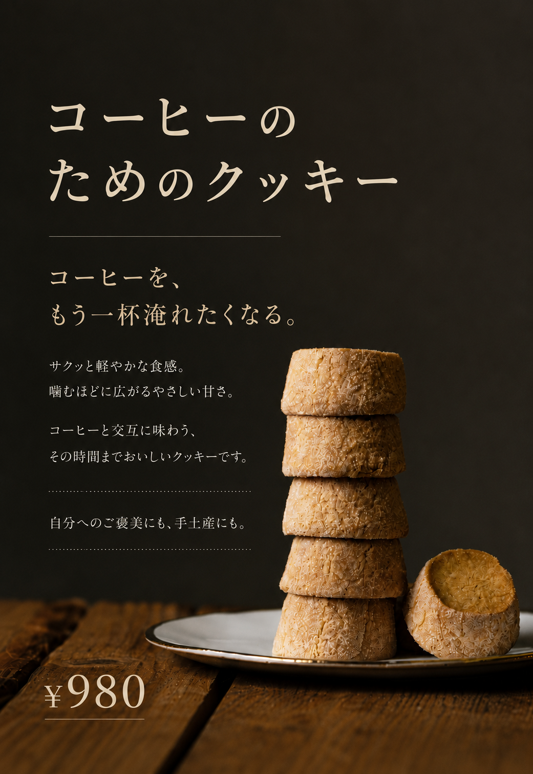 コーヒーのためのクッキー
