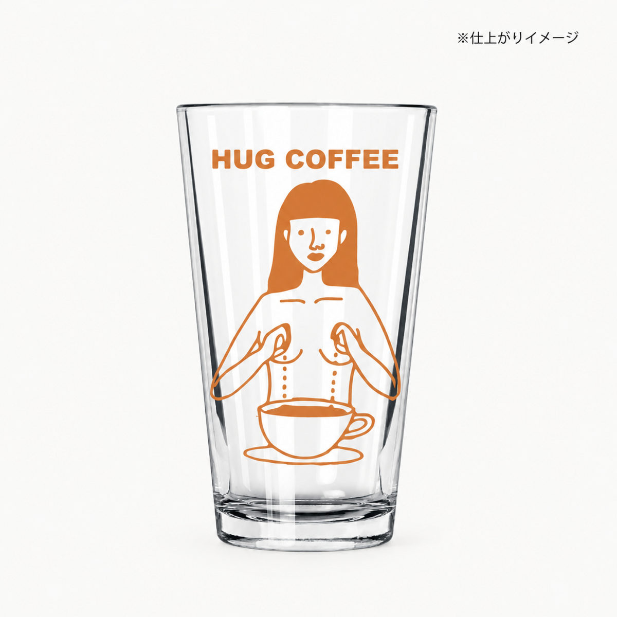 グラス MIDORI KOMATSU / おっぱい ORANGE | hugcoffee