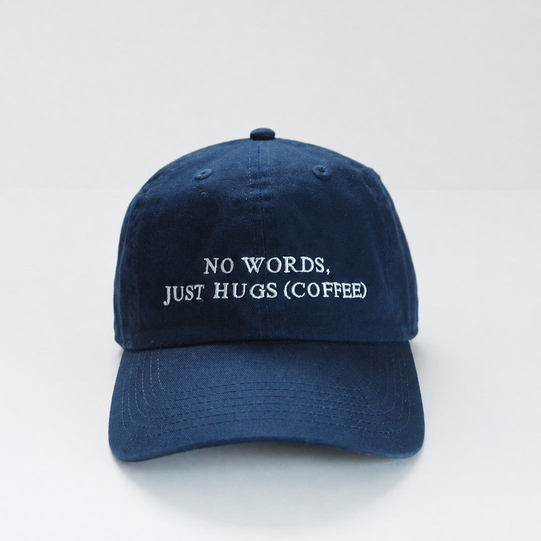 刺繍CAP｜JUST HUGS (COFFEE)